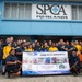 Blue Ridge Sailors volunteer at an animal shelter