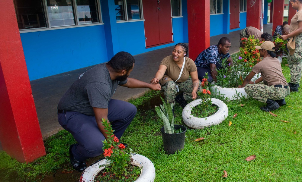 Blue Ridge community relations event in Suva, Fiji