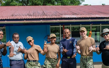 Blue Ridge community relations event in Suva, Fiji