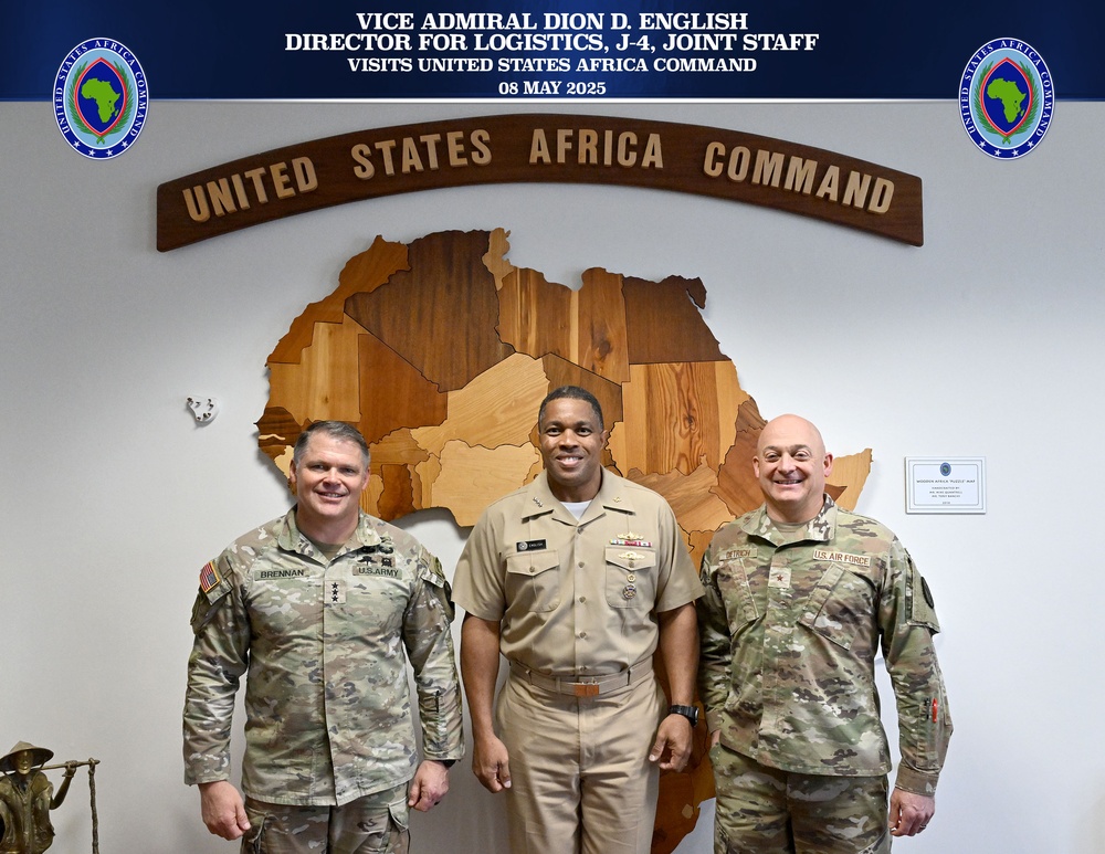 Vice Admiral English Visits United States Africa Command