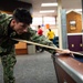 Sailors assigned to USS John C. Stennis plays pool
