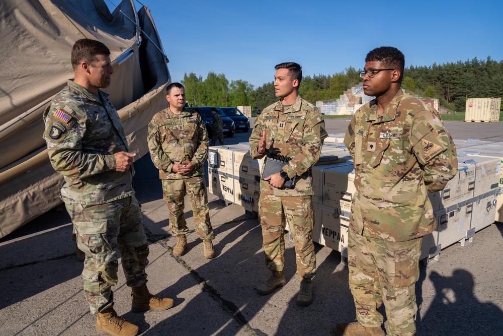 Army Aviation Commander Visits 1st Armored Division CAB in Poland, Gains Operational Insights