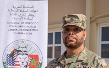 Embrace the process: Master Sgt. Preston Lewis poses for a photo at African Lion 2025 in Morocco
