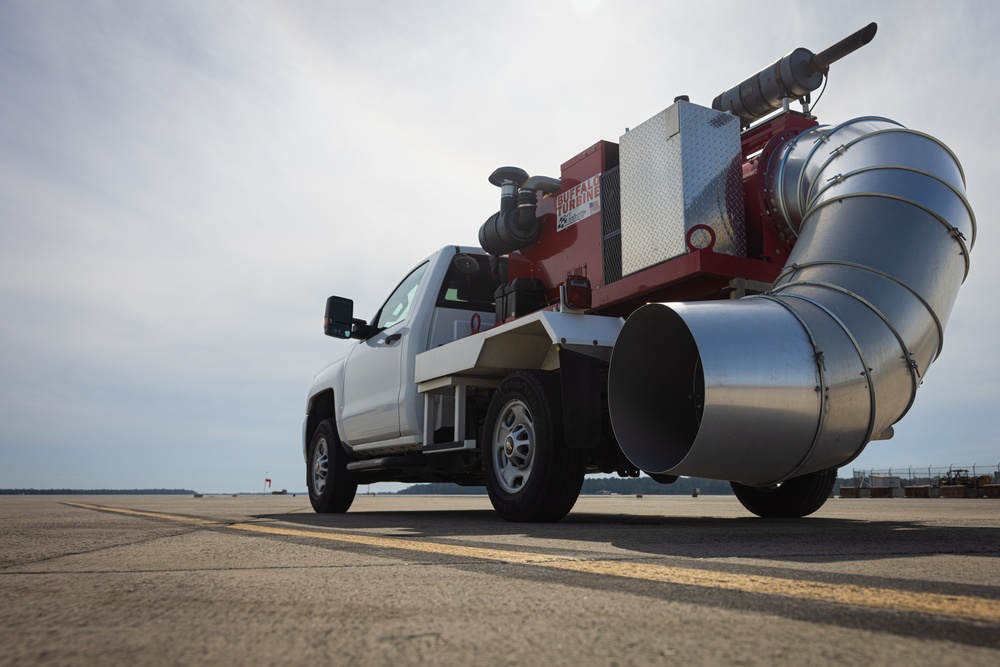 Blown Away:  FOD Removal Method Enhances Safety at Cherry Point