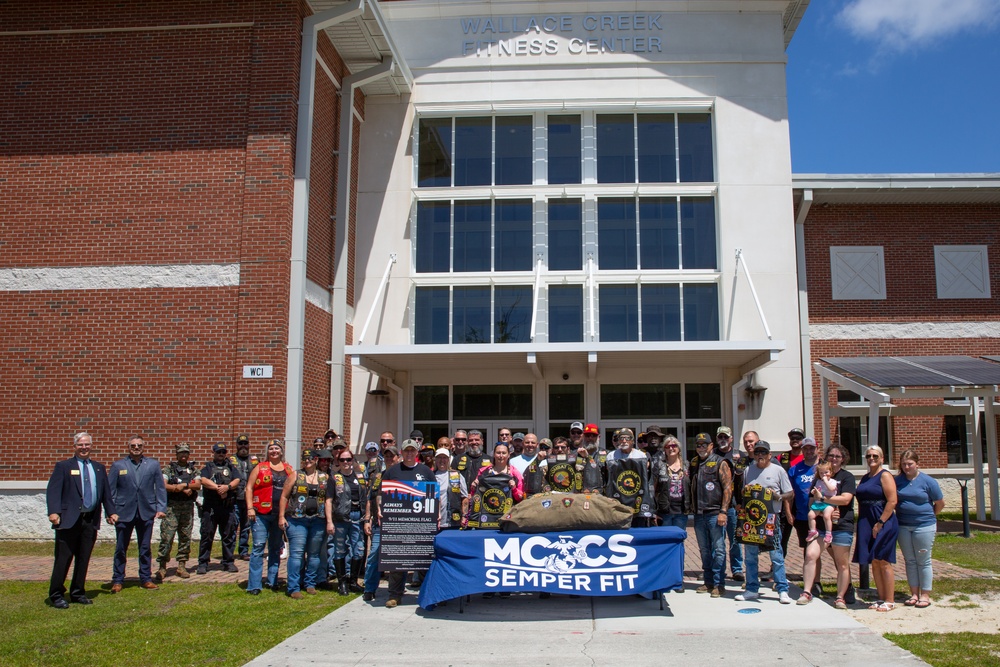 Camp Lejeune Marks 129th Stop for 9/11 Memorial Flag