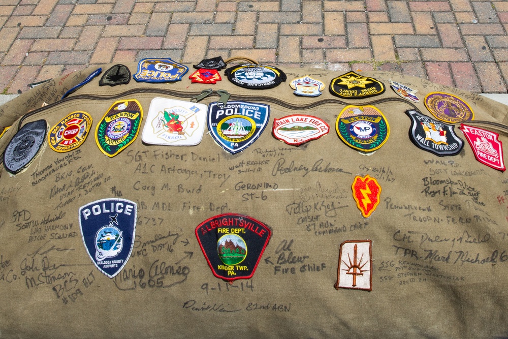 Camp Lejeune Marks 129th Stop for 9/11 Memorial Flag