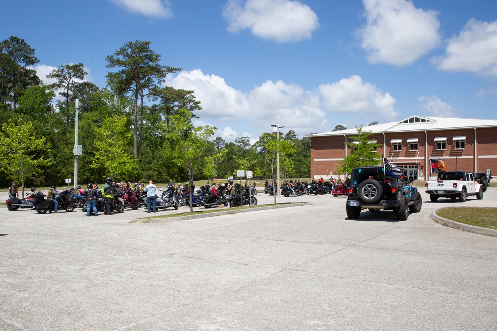 Camp Lejeune Marks 129th Stop for 9/11 Memorial Flag