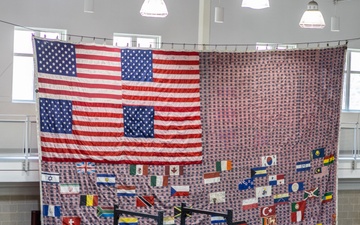 Camp Lejeune Marks 129th Stop for 9/11 Memorial Flag