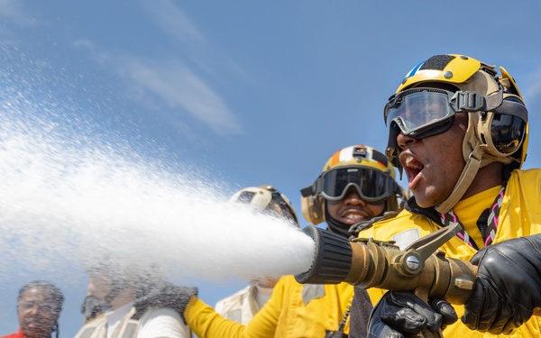 Wasp Conducts Aviation Firefighting Drill