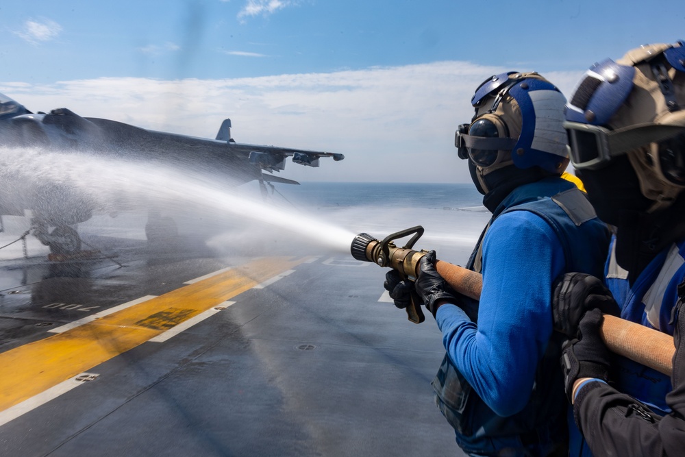 Wasp Conducts Aviation Firefighting Drill