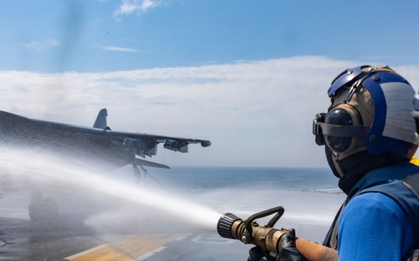 Wasp Conducts Aviation Firefighting Drill