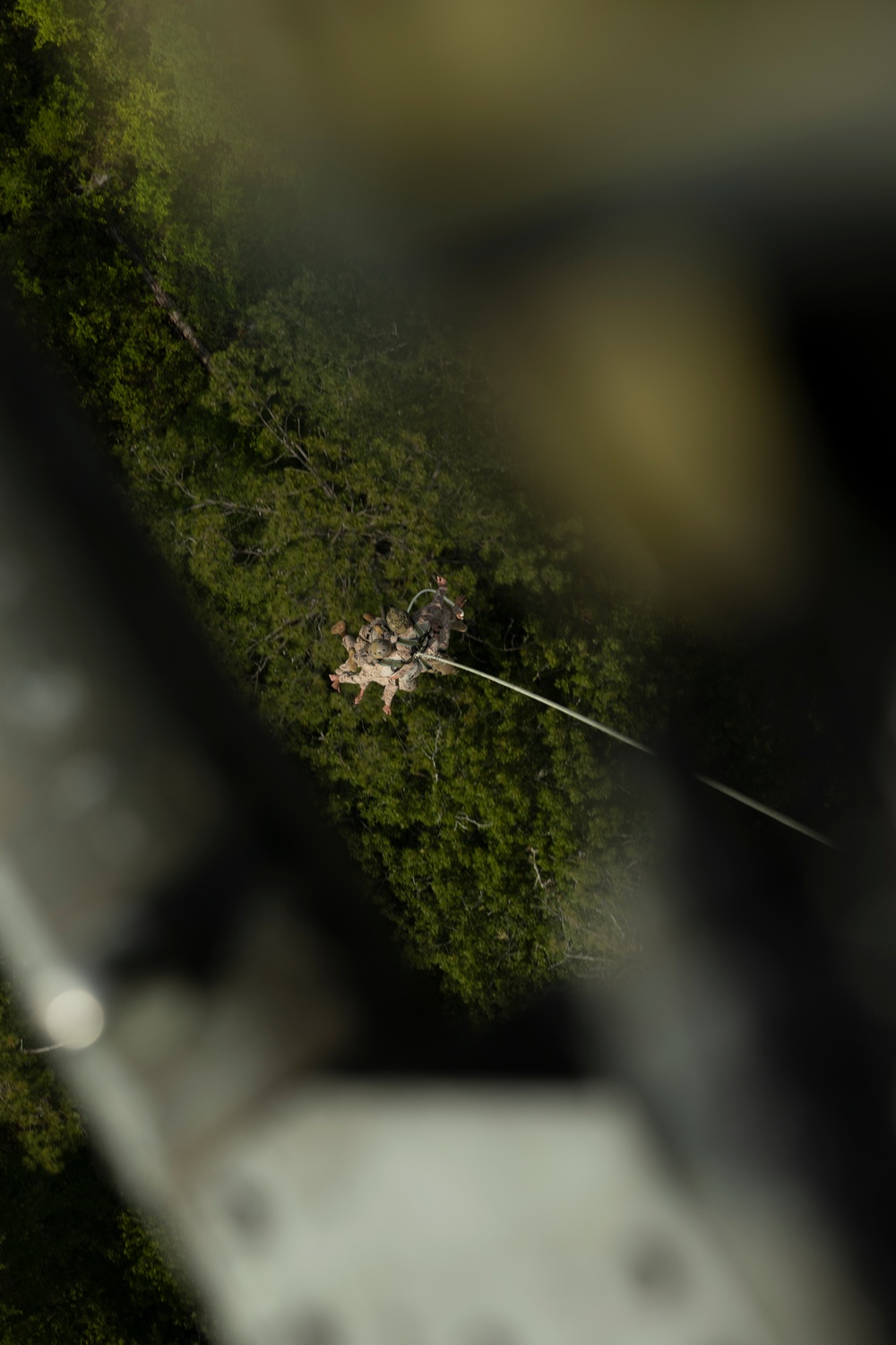 U.S. Marines with HMLA-269 and 2nd Recon conduct SPIE training