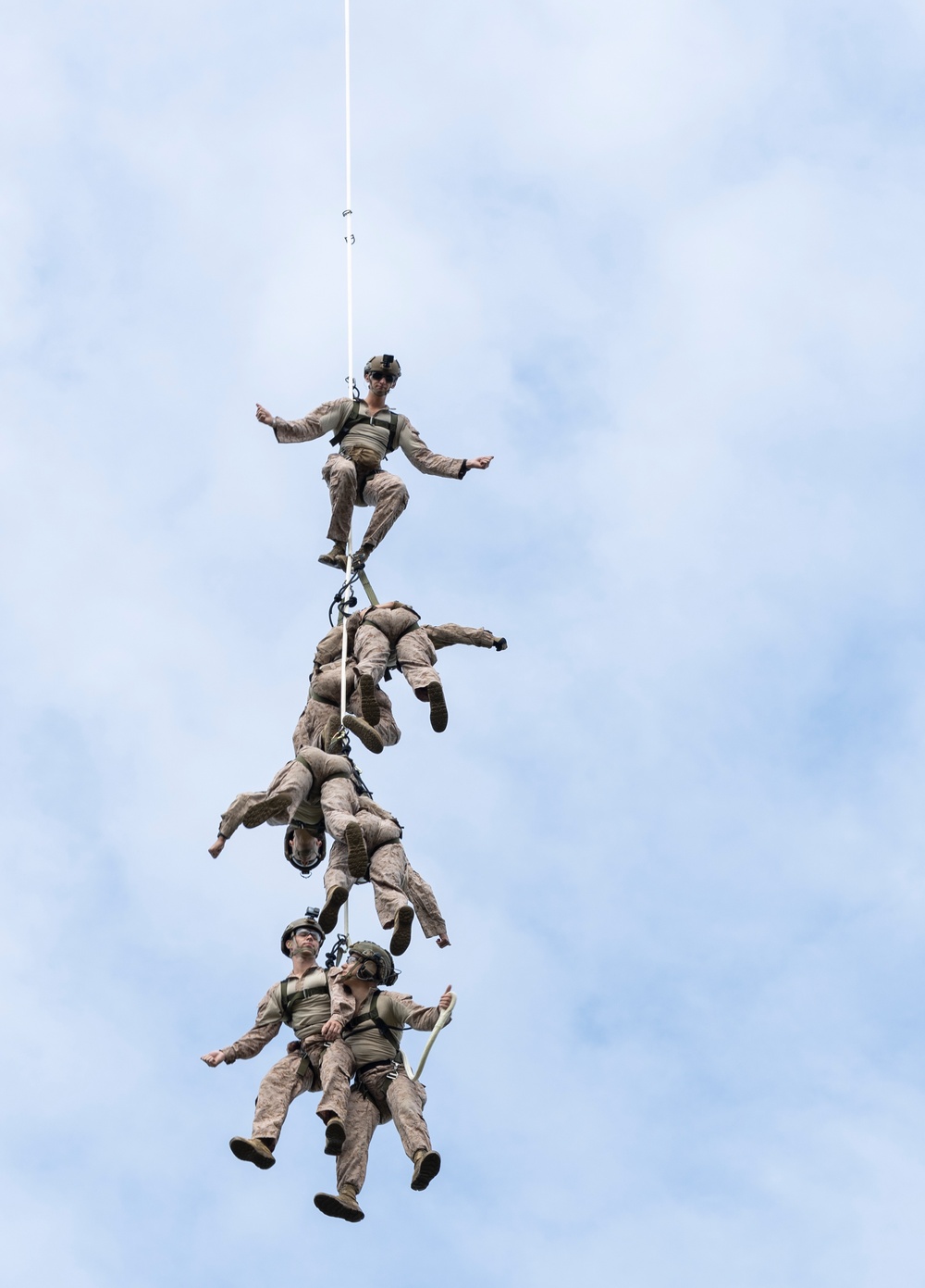 U.S. Marines with HMLA-269 and 2nd Recon conduct SPIE training