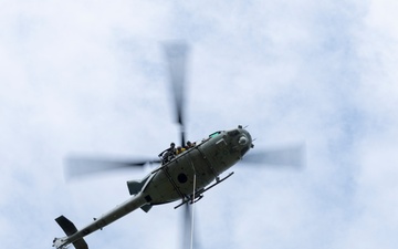 U.S. Marines with HMLA-269 and 2nd Recon conduct SPIE training
