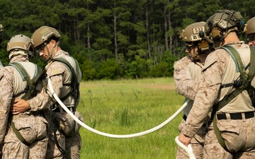 U.S. Marines with HMLA-269 and 2nd Recon conduct SPIE training
