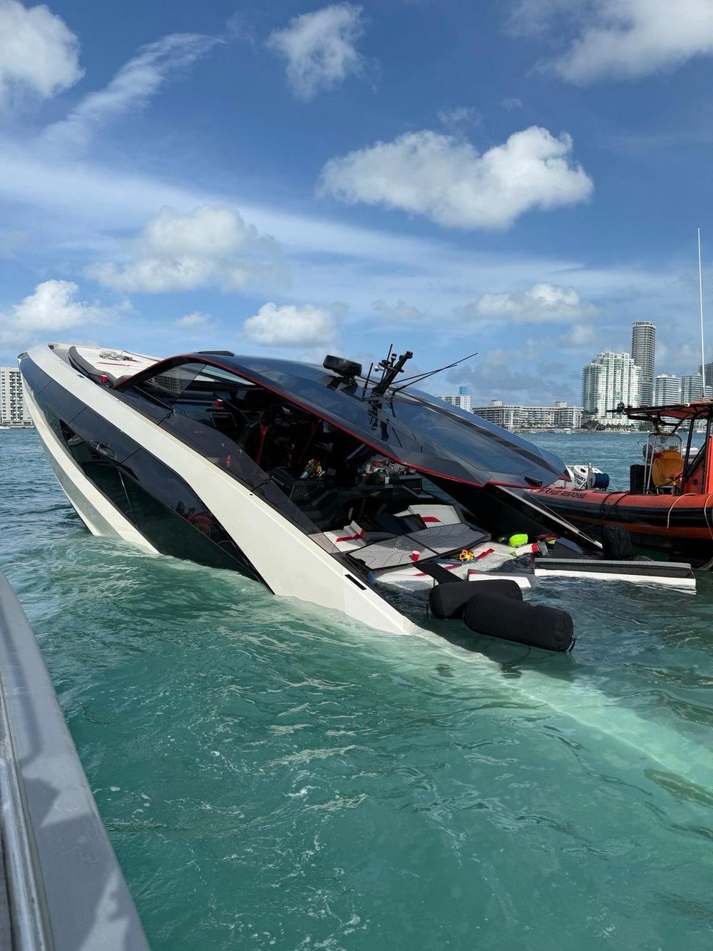 U.S. Coast Guard crew rescues 32 people from vessel taking on water