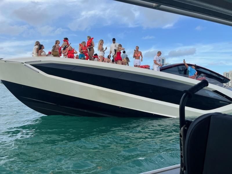 U.S. Coast Guard crew rescues 32 people from vessel taking on water