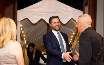 Vice President, JD Vance, welcomed by Commandant, Gen. Eric Smith at Marine Barracks Washington