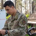 Former SERE specialist Tom Lutyens teaches bow drill