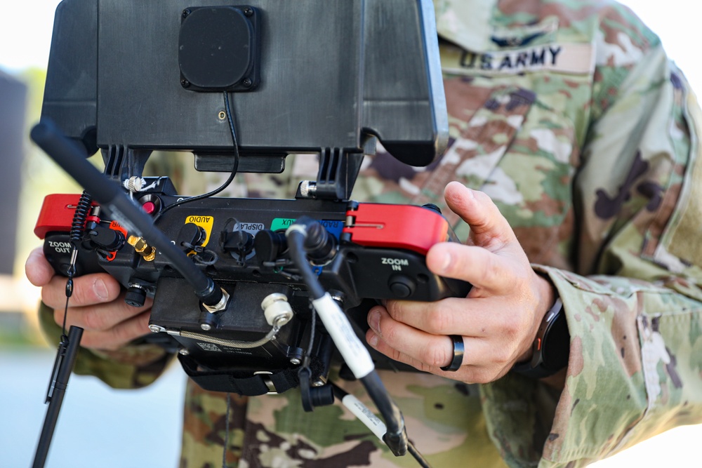 California National Guard Soldiers conduct tactical training with small unmanned aircraft systems
