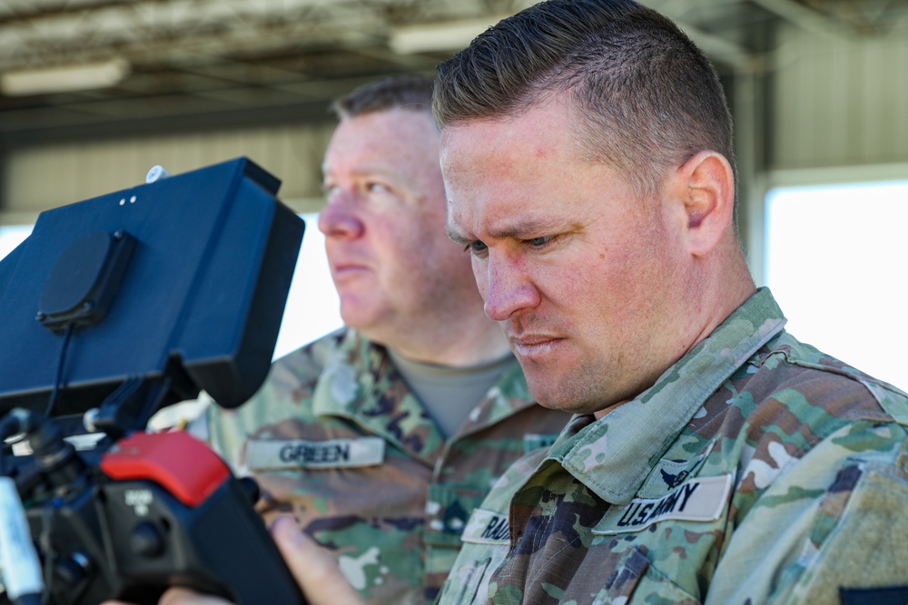 California National Guard Soldiers conduct tactical training with small unmanned aircraft systems