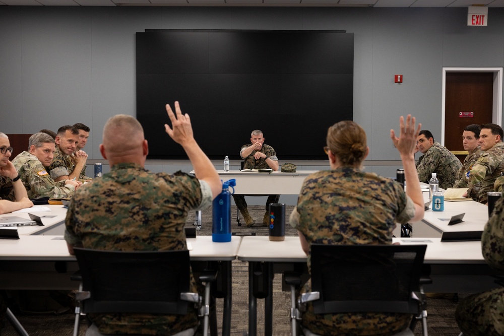 Commandant, Gen. Eric Smith, visits Marine Corps War College