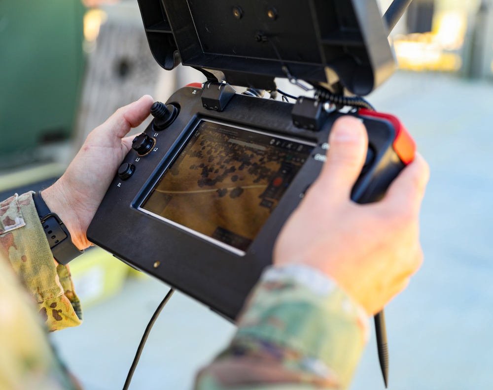 California National Guard Soldiers conduct tactical training with small unmanned aircraft systems