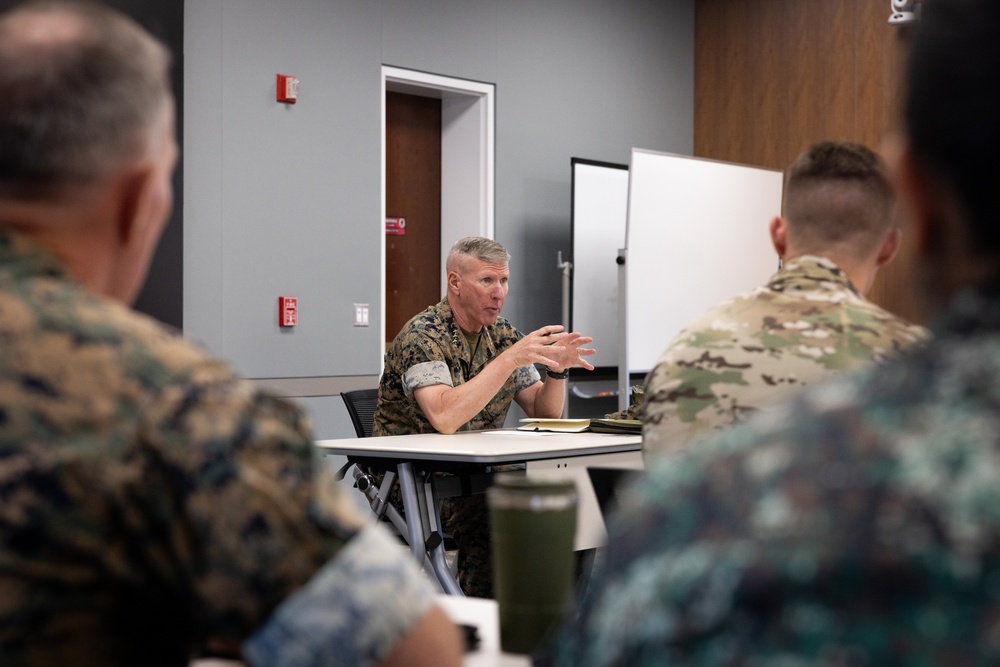 Commandant, Gen. Eric Smith, visits Marine Corps War College