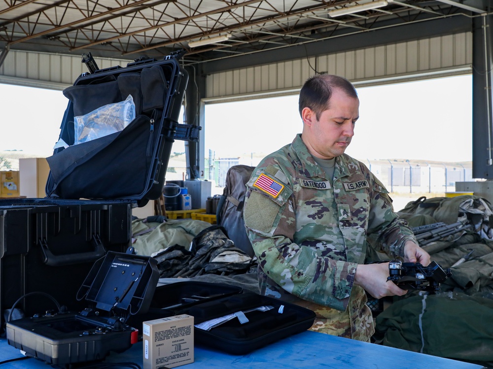 California National Guard Soldiers conduct tactical training with small unmanned aircraft systems