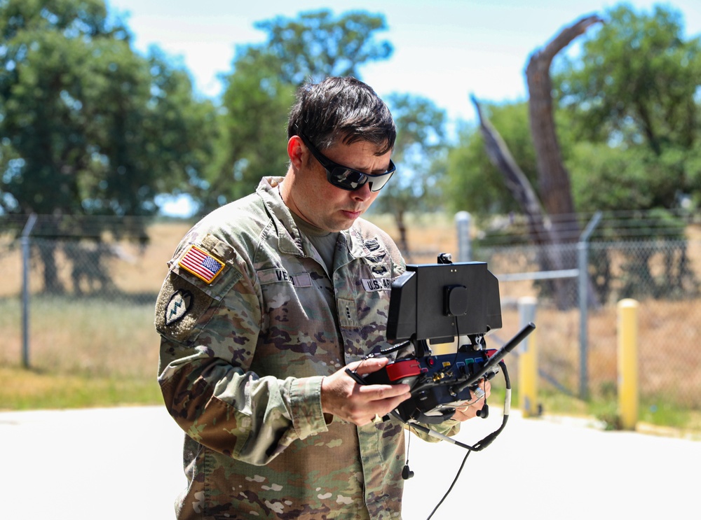 California National Guard Soldiers conduct tactical training with small unmanned aircraft systems