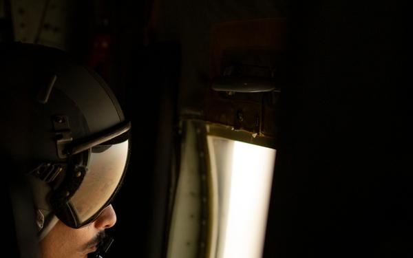 Air Force Jolly Green IIs refuel over USCENTCOM AOR