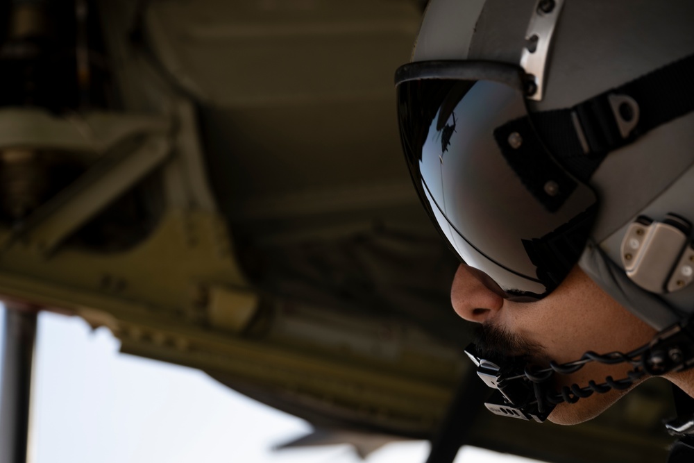 Air Force Jolly Green IIs refuel over USCENTCOM AOR