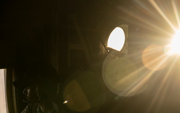 Air Force Jolly Green IIs refuel over USCENTCOM AOR