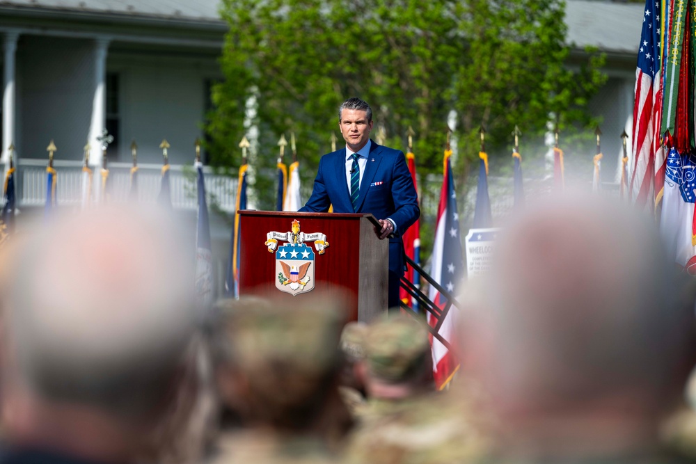 SECDEF Pete Hegseth visited the U.S. Army War College