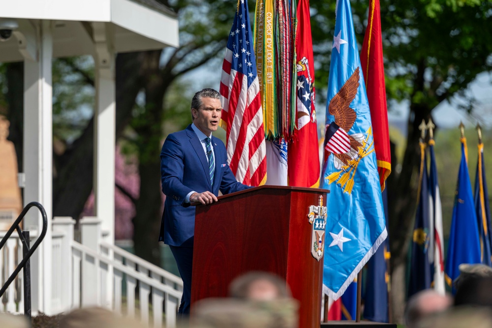 SECDEF Pete Hegseth visited the U.S. Army War College