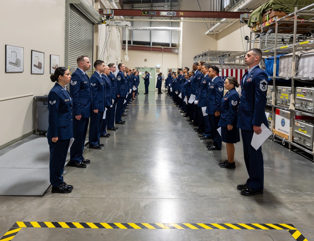Precision in Every Detail: Dress Blues Inspection Upholds Ceremonial Standards