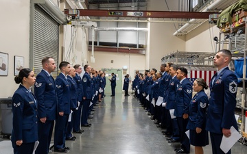 Precision in Every Detail: Dress Blues Inspection Upholds Ceremonial Standards