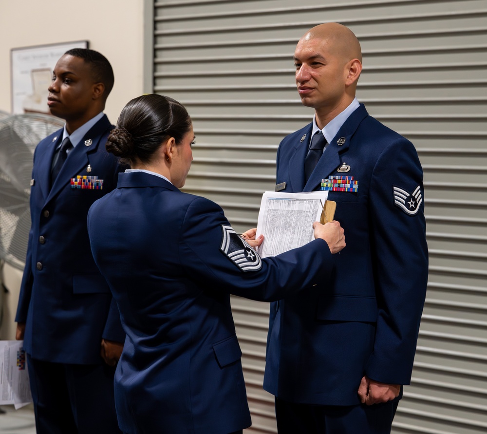 Precision in Every Detail: Dress Blues Inspection Upholds Ceremonial Standards