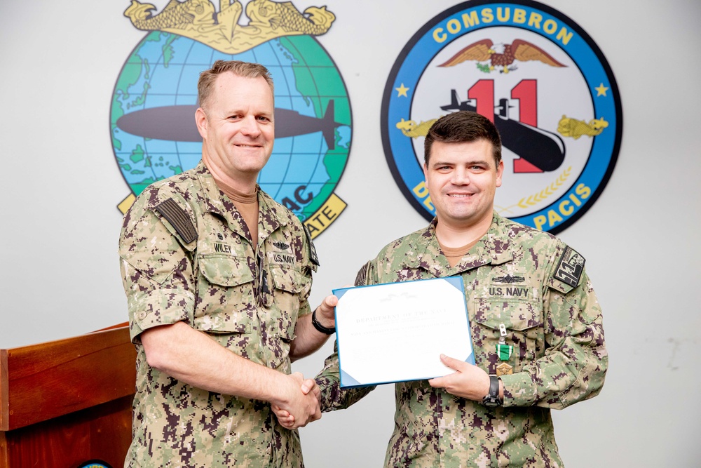 Commander, Submarine Squadron 11 Awards-At-Quarters
