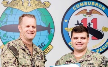 Commander, Submarine Squadron 11 Awards-At-Quarters