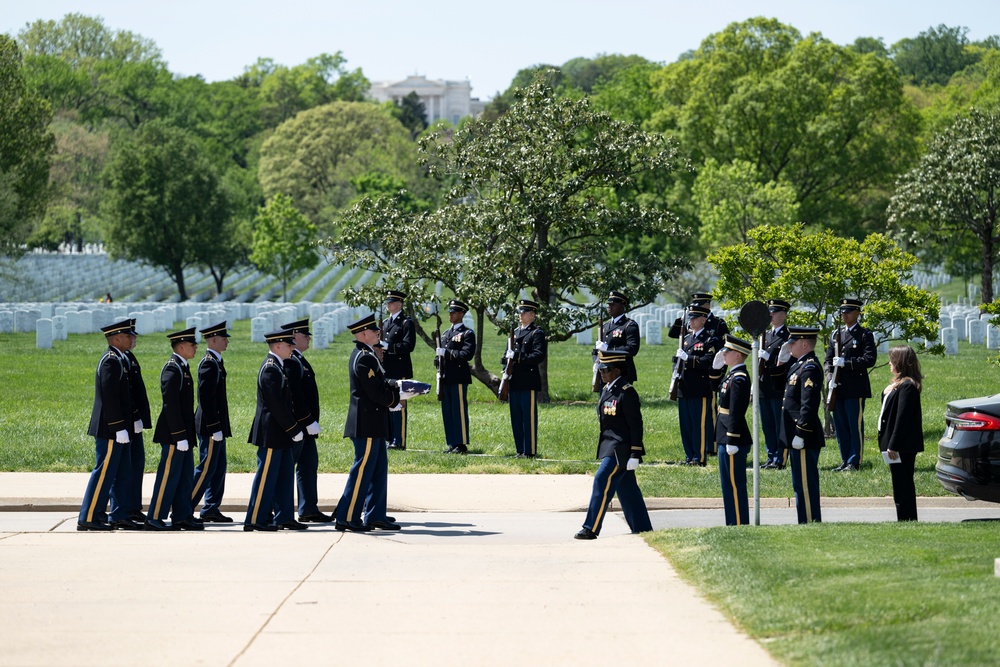 Military Funeral Honors are Conducted for U.S. Army Tech. 5th Grade Ben Shrum