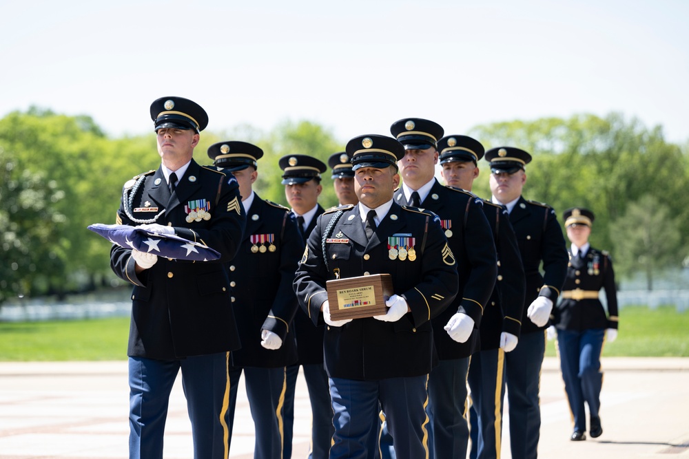 Military Funeral Honors are Conducted for U.S. Army Tech. 5th Grade Ben Shrum