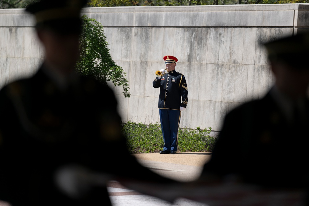 Military Funeral Honors are Conducted for U.S. Army Tech. 5th Grade Ben Shrum