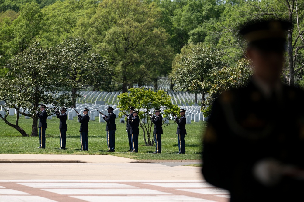 Military Funeral Honors are Conducted for U.S. Army Tech. 5th Grade Ben Shrum
