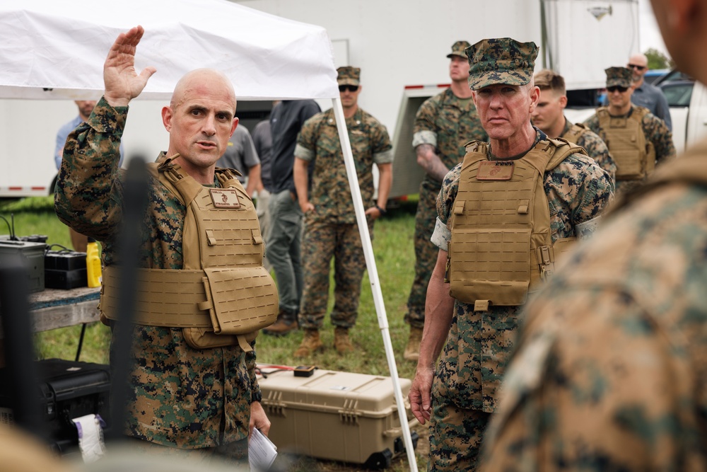 Commandant, Gen. Eric M. Smith, Visits Marine Corps Attack Drone Team