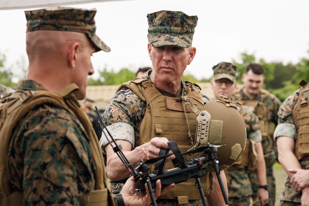 Commandant, Gen. Eric M. Smith, Visits Marine Corps Attack Drone Team