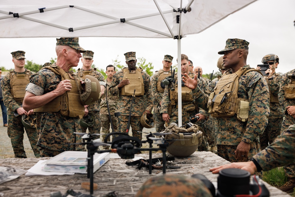 Commandant, Gen. Eric M. Smith, Visits Marine Corps Attack Drone Team