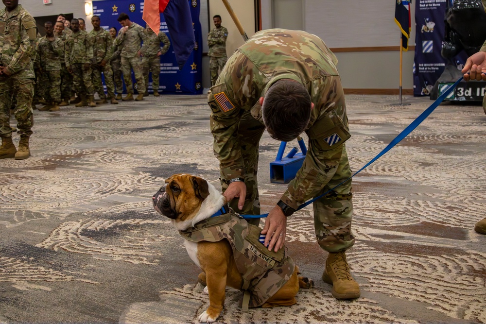 Rocky the Bulldog Patching Ceremony