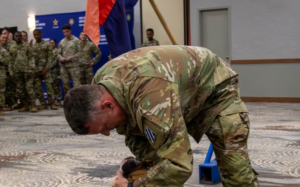 Rocky the Bulldog Patching Ceremony
