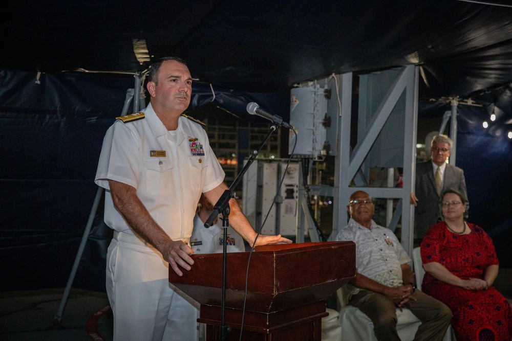 U.S. 7th Fleet Hosts a Big Top Reception Aboard USS Blue Ridge (LCC 19) in Fiji